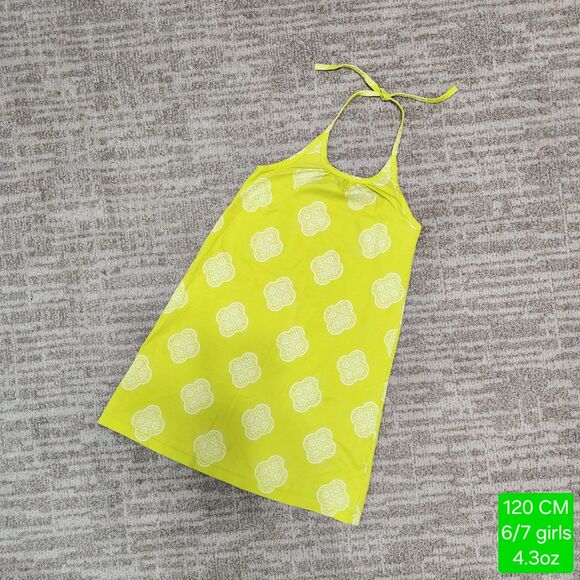 Hanna Andersson Other - Hanna Andersson girl's chartreuse green halter dress size 120cm or 6/7